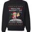 Redacted Naughty List Access Denied, Unisex Ugly Christmas Sweater Crewneck Sweatshirts