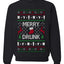 Merry Drunk, Unisex Ugly Christmas Sweater Crewneck Sweatshirts