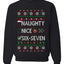 Naughty Nice 6 7 Checklist, Unisex Ugly Christmas Sweater, Crewneck Sweatshirts