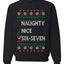 Naughty Nice 6 7 Checklist, Unisex Ugly Christmas Sweater, Crewneck Sweatshirts