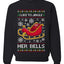 I Like To Jingle Her Bells, Unisex Ugly Christmas Sweater, Crewneck Sweatshirts