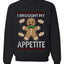 I Brought My Appetitie, Unisex Ugly Christmas Crewneck Sweatshirts
