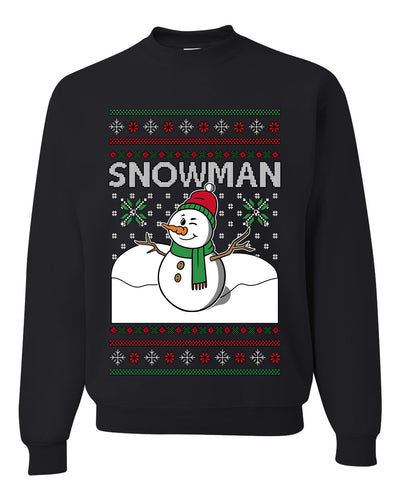 Snowman, Unisex Ugly Christmas Sweater Crewneck Sweatshirts