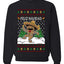Feliz Navidad Dancing Gingerbread Man, Unisex Ugly Christmas Sweater, Crewneck Sweatshirts