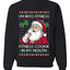 I'm Into Fitness Cookie In My Mouth Santa,Unisex Ugly Christmas Sweater, Crewneck Sweatshirts