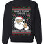 Be Nice To The Server Santa's Watching, Unisex Ugly Christmas Sweater, Crewneck Sweatshirts