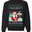 Ask Your Mom About My North Pole Naughty Santa, Unisex Ugly Christmas Sweater, Crewneck Sweatshirts