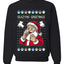 Seazyns Greeting Santa Packing Lip Pouch, Unisex Ugly Christmas Sweater Crewneck Sweatshirts