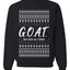 G.O.A.T. God Over All Things, Unisex Ugly Christmas Sweater Crewneck Sweatshirts