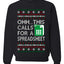 Oh... This Calls for A Spreadsheet, Unisex Ugly Christmas Sweater Crewneck Sweatshirts