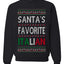 Santa's Favorite Italian, Funny Italian Christmas Sweater, Unisex Ugly Christmas Sweater, Crewneck Sweatshirts