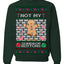 Not My Gumdrop Buttons Funny Classic Movie Quote Ugly Christmas Sweater Crewneck Sweatshirt