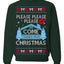Please Please Please Come Home for Xmas Viral Pop Song Ugly Christmas Sweater Crewneck Sweatshirt