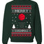 Merry Swishmas Basketball Sports Ugly Christmas Sweater Crewneck Sweatshirt