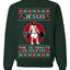 Jesus the Ultimate Deadlifter | Funny Ugly Christmas Sweater Crewneck Sweatshirt