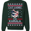 Cat Ladies for Kamala USA Glasses Ugly Christmas Sweater Crewneck Sweatshirt