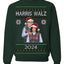 Kamala Harris Tim Walz 2024 Classic Movie Ugly Christmas Sweater Crewneck Sweatshirt