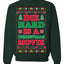 Die Hard is a Christmas Movie Classic, McClane Hans Nakatomi Plaza Xmas Party Holiday Movies Ugly Christmas Sweater Crewneck Sweatshirt