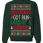 Grandma Got Ran Over by a Reindeer Classic Xmas Song Ugly Christmas Sweater Crewneck Sweatshirt