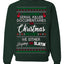 Serial Killer Docs or Christmas Movies Slaying Sleighing Ugly Christmas Sweater Crewneck Sweatshirt