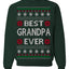 Best Grandpa Ever Classic Winter Holidays Ugly Christmas Sweater Crewneck Sweatshirt