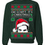 Oh Schitt It's Christmas Funny David Tv Show Sitcom Ugly Christmas Sweater Crewneck Sweatshirt