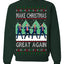 Make Christmas Great Again Shimmy Dance USA President Ugly Christmas Sweater Crewneck Sweatshirt