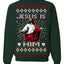 Jesus Is Him Funny Gen Z Viral Meme Shades Slang Ugly Christmas Sweater Crewneck Sweatshirt