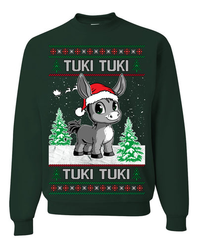 Tuki Tuki Tuki Funny Spanish Music Lyrics Ugly Christmas Sweater Crewneck Sweatshirt