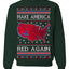 Make America Red Again USA Map Trump 2024 Ugly Christmas Sweater Crewneck Sweatshirt