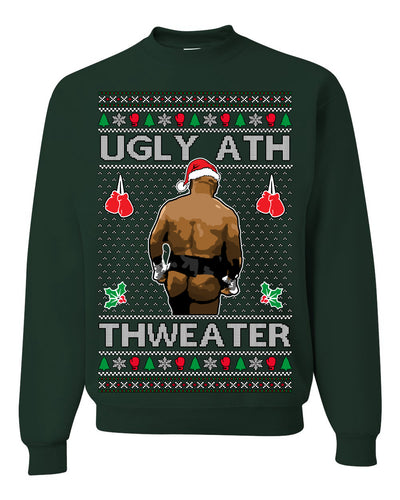 Ugly Ath Sweater Merry Chrithmith, Butt Viral Ugly Ass Boxing Fight, Funny Ugly Christmas Sweater Crewneck Sweatshirt