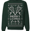 Merry Laxmas Funny Lacrosse Sports LAX Teen Sports Pun Ugly Christmas Sweater Crewneck Sweatshirt