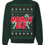 Mommy Elf Cute Holiday Winter Ugly Christmas Sweater Crewneck Sweatshirt