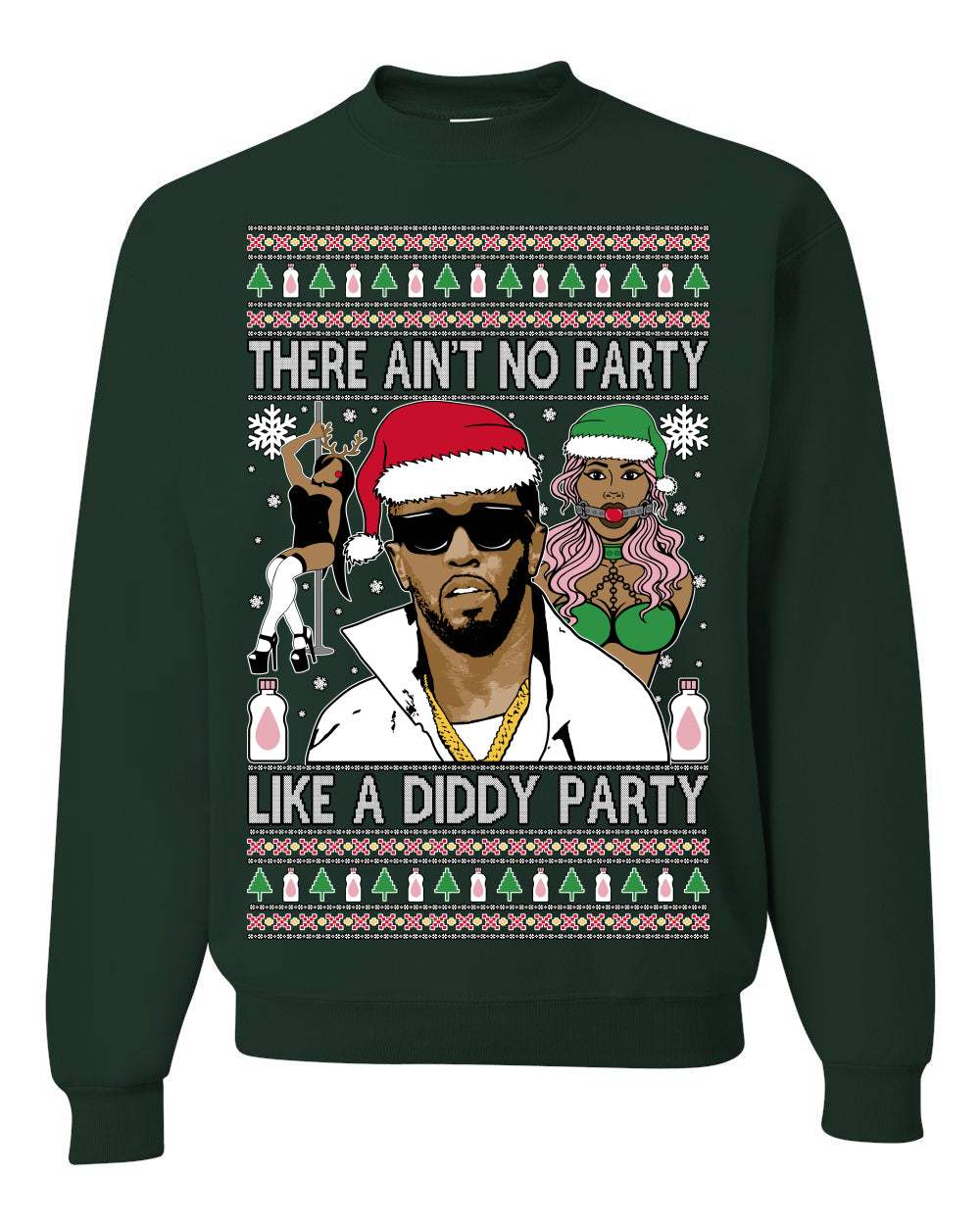 There Ain't No Party Like a Diddy Party Viral Music Meme Ugly Christmas Sweater