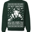 It's Not Christmas Until Hans Gruber Falls From Nakatomi Ugly Christmas Sweater Crewneck Sweatshirt