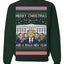 Merry Christmas and a MAGA New Year 2025 Ugly Christmas Sweater Crewneck Sweatshirts