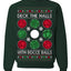 Deck the Halls with Bocce Balls, Funny Classic Italy Italian Sports Ugly Christmas Sweater Crewneck Sweatshirts