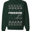 Freedom, Charlie Kirk Political Activist, Right Wing, Ugly Christmas Sweater, Crewneck Sweatshirts