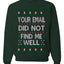 Your Email Did Not Find Me Well, Funny Office Humor Christmas Unisex Sweater, Ugly Christmas Crewneck Sweatshirts