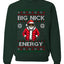 Big Nick Energy, Funny Humor, Ugly Christmas Unisex Sweater, Crewneck Sweatshirts