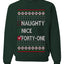 Naughty Nice 41, Simple List, Ugly Christmas Unisex Sweater, Funny Meme, Crewneck Sweatshirts