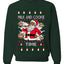 Milk And Cookie Time Christmas Sweater, Unisex Ugly Christmas Crewneck Sweatshirts