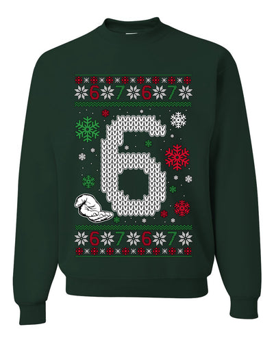 Christmas 6 Meme, Unisex Ugly Christmas Sweater, Crewneck Sweatshirts