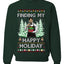 Finding My Happy Holiday, Unisex Ugly Christmas Sweater, Crewneck Sweatshirts