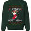 Hefty And Hung Christmas Sweater, Funny Unisex Ugly Christmas Crewneck Sweatshirts