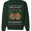 He Loves my Chestnuts, Unisex Ugly Christmas Sweater Crewneck Sweatshirts