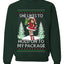 Hold My Package, Funny Unisex Ugly Christmas Crewneck Sweatshirts