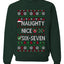 Naughty Nice 6 7 Checklist, Unisex Ugly Christmas Sweater, Crewneck Sweatshirts