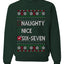 Naughty Nice 6 7 Checklist, Unisex Ugly Christmas Sweater, Crewneck Sweatshirts