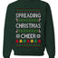 Spreading Christmas Cheer, Unisex Ugly Christmas Sweater Crewneck Sweatshirts